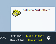 1st Clock Pro running on the Windows 11 taskbar.